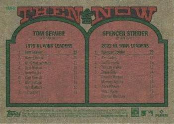 2024 Topps Heritage - Then and Now #TAN-5 Spencer Strider / Tom Seaver Back
