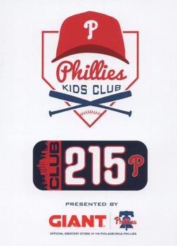 2024 Philadelphia Phillies Kids Club #NNO Johan Rojas Back
