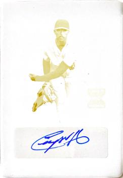 2022 Leaf Trinity - Clear Autographs Printing Plate Yellow #CA-CH3 Cooper Hjerpe Front