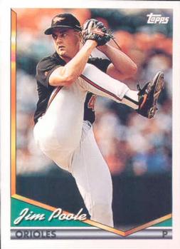 1994 Topps #449 Jim Poole Front