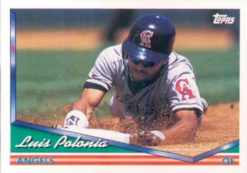 1994 Topps #566 Luis Polonia Front