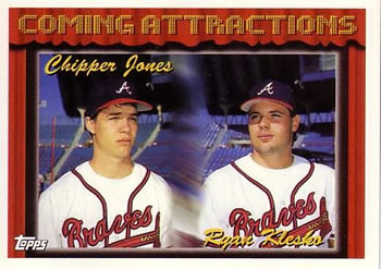 1994 Topps #777 Chipper Jones / Ryan Klesko Front