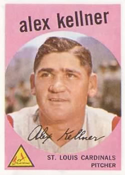 1959 Topps #101 Alex Kellner Front