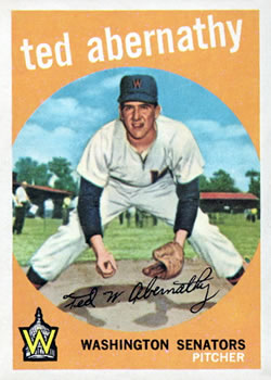 1959 Topps #169 Ted Abernathy Front