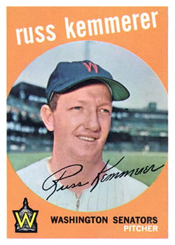 1959 Topps #191 Russ Kemmerer Front