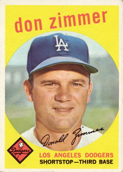 1959 Topps #287 Don Zimmer Front
