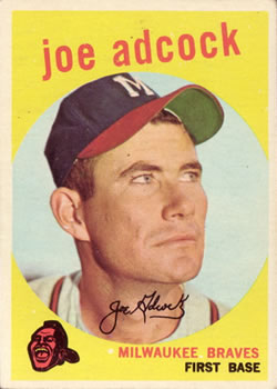 1959 Topps #315 Joe Adcock Front