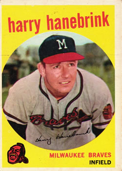 1959 Topps #322 Harry Hanebrink Front