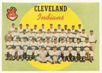 1959 Topps #476 Indians Team Card / Seventh Series Checklist: 496-572 Front