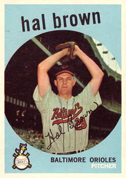 1959 Topps #487 Hal Brown Front