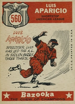 1959 Topps #560 Luis Aparicio Back