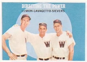 1959 Topps #74 Directing the Power (Jim Lemon / Cookie Lavagetto / Roy Sievers) Front