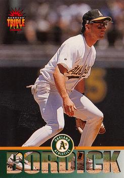 1994 Triple Play #1 Mike Bordick Front