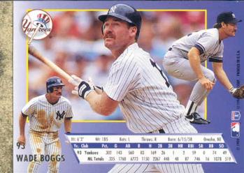 1994 Ultra #93 Wade Boggs Back