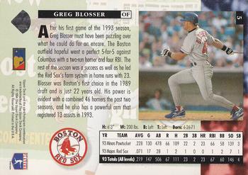 1994 Upper Deck #5 Greg Blosser Back