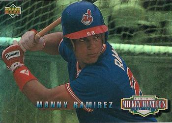 1994 Upper Deck - Mickey Mantle's Long Shots #MM16 Manny Ramirez Front