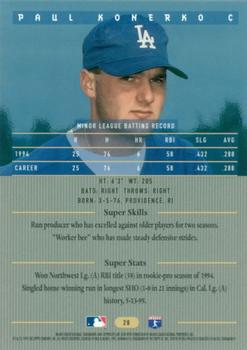 1995 Bowman's Best #28 Paul Konerko Back