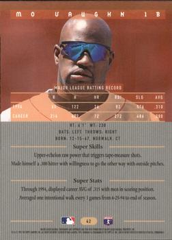 1995 Bowman's Best #42 Mo Vaughn Back