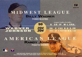 1995 Bowman's Best - Refractors #14 Billy Wagner / Randy Johnson  Back