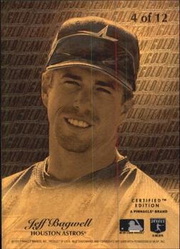 1995 Select Certified - Gold Team #4 Jeff Bagwell Back