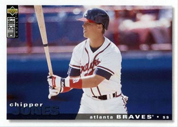 1995 Collector's Choice #154 Chipper Jones Front