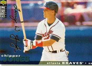 1995 Collector's Choice - Gold Signature #154 Chipper Jones Front
