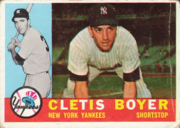 1960 Topps #109 Cletis Boyer Front