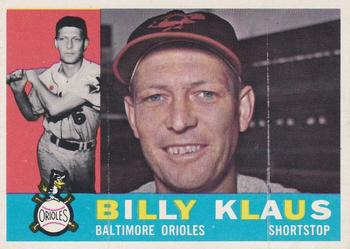 1960 Topps #406 Billy Klaus Front