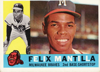 1960 Topps #19 Felix Mantilla Front
