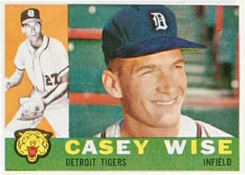 1960 Topps #342 Casey Wise Front