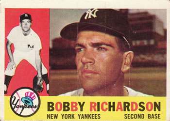 1960 Topps #405 Bobby Richardson Front