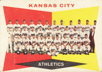 1960 Topps #413 Kansas City Athletics Front