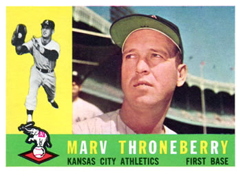 1960 Topps #436 Marv Throneberry Front