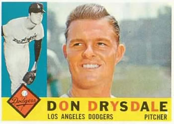 1960 Topps #475 Don Drysdale Front