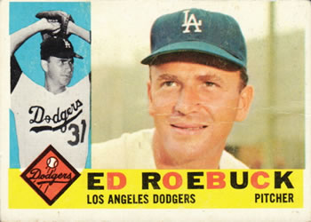 1960 Topps #519 Ed Roebuck Front