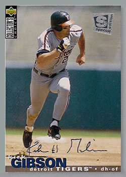 1995 Collector's Choice SE - Silver Signature #217 Kirk Gibson Front