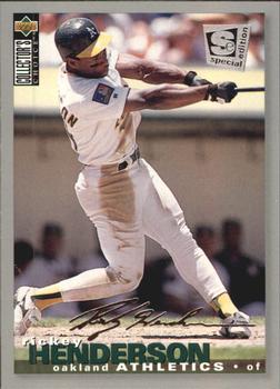 1995 Collector's Choice SE - Silver Signature #48 Rickey Henderson Front