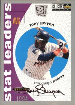 1995 Collector's Choice SE - Silver Signature #140 Tony Gwynn Front