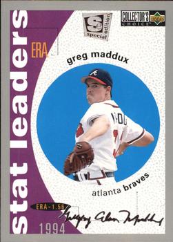 1995 Collector's Choice SE - Silver Signature #142 Greg Maddux Front