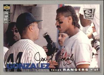 1995 Collector's Choice SE - Silver Signature #186 Juan Gonzalez Front