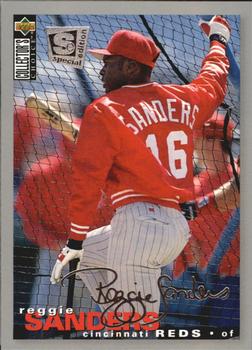 1995 Collector's Choice SE - Silver Signature #202 Reggie Sanders Front
