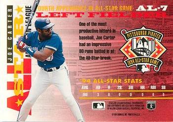 1995 Donruss - All-Stars #AL-7 Joe Carter Back