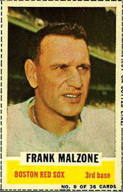 1961 Bazooka #9 Frank Malzone Front