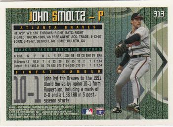 1995 Finest #313 John Smoltz Back
