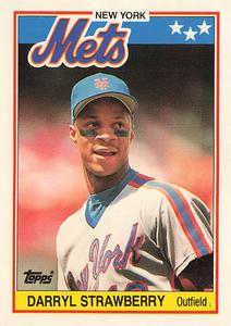 1988 Topps UK Minis - Collector's Edition (Tiffany) #76 Darryl Strawberry Front