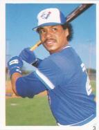 1987 Red Foley Stickers #3 Jesse Barfield Front