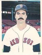 1988 Red Foley Stickers #21 Dwight Evans Front