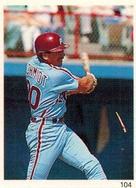1989 Red Foley Stickers #104 Mike Schmidt Front