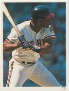 1990 Red Foley Stickers #15 Joe Carter Front