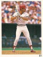 1991 Red Foley Stickers #81 Chris Sabo Front